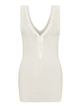 Seamless Basic Woolen Lacey | Merinould Tanktop Off-white
