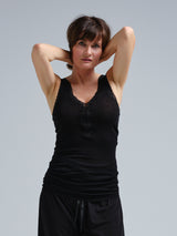 Seamless Basic Woolen Lacey | Merinould Tanktop Sort