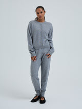 Seamless Basic Classic Cardigan | Uld Cashmere Cardigan Ash Melange