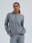 Classic Cardigan | Uld Cashmere - Ash Melange