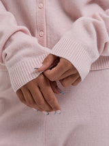 Seamless Basic Classic Cardigan | Uld Cashmere Cardigan Powder Pink