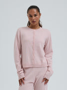 Classic Cardigan | Uld Cashmere - Powder Pink