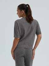 Seamless Basic Classic T-shirt | Uld Cashmere T-shirt Heather Mushroom