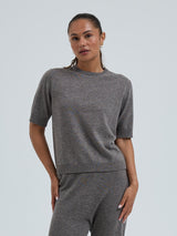 Seamless Basic Classic T-shirt | Uld Cashmere T-shirt Heather Mushroom