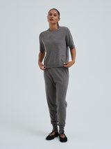 Seamless Basic Classic T-shirt | Uld Cashmere T-shirt Heather Mushroom