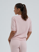 Seamless Basic Classic T-shirt | Uld Cashmere T-shirt Powder Pink