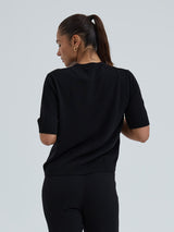 Seamless Basic Classic T-shirt | Uld Cashmere T-shirt Sort