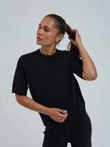 Seamless Basic Classic T-shirt | Uld Cashmere T-shirt Sort