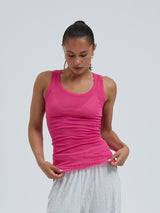 Seamless Basic Cotton Bella | Bomuld Tanktop Berry Pink