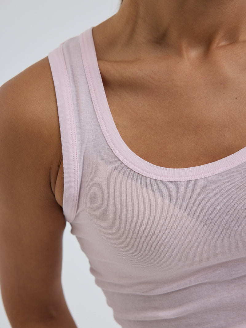 Seamless Basic Cotton Bella | Bomuld Tanktop Pale Rose