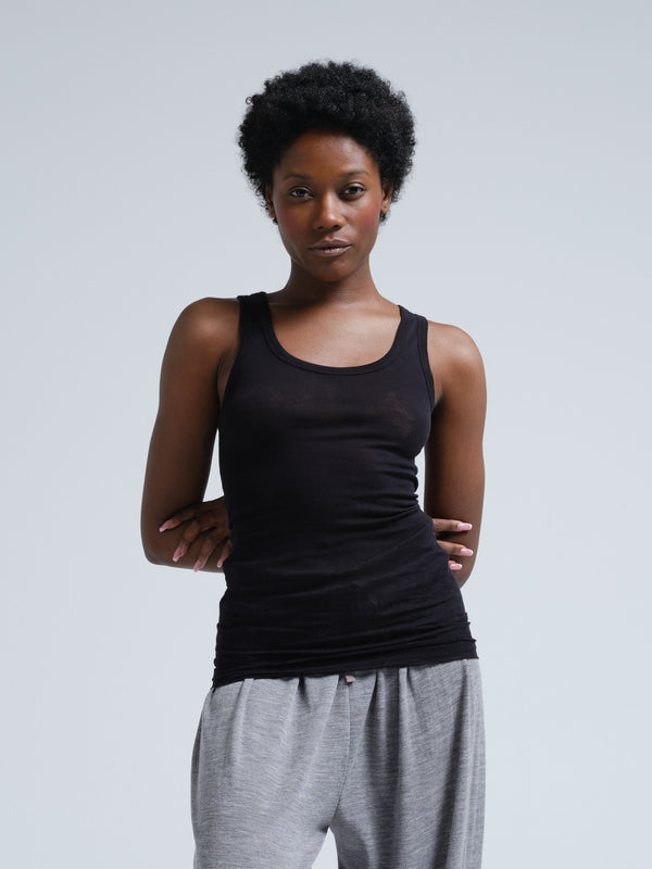 Seamless Basic Cotton Bella | Bomuld Tanktop Sort