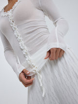 Seamless Basic Cotton Cardy | Bomuld Cardigan Off-white