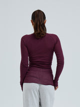 Seamless Basic Cotton Elvira | Bomuld L/S T-Shirt Vineyard
