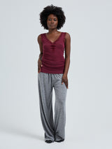 Seamless Basic Cotton Lacey | Bomuld Tanktop Burgundy