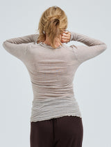 Seamless Basic Cotton Romance | Bomuld L/S T-Shirt Desert Melange