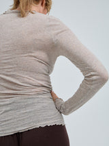 Seamless Basic Cotton Romance | Bomuld L/S T-Shirt Desert Melange