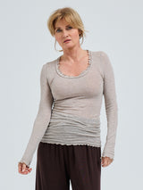 Seamless Basic Cotton Romance | Bomuld L/S T-Shirt Desert Melange