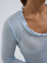 Seamless Basic Cotton Romance | Bomuld L/S T-Shirt Hazy Sky