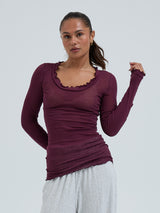 Seamless Basic Cotton Romance | Bomuld L/S T-Shirt Vineyard