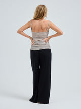 Seamless Basic Cotton Spaghetti | Bomuld Stroptop Desert Melange