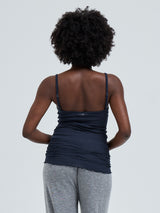 Seamless Basic Cotton Spaghetti | Bomuld Stroptop Midnight