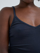 Seamless Basic Cotton Spaghetti | Bomuld Stroptop Midnight