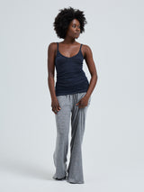 Seamless Basic Cotton Spaghetti | Bomuld Stroptop Midnight