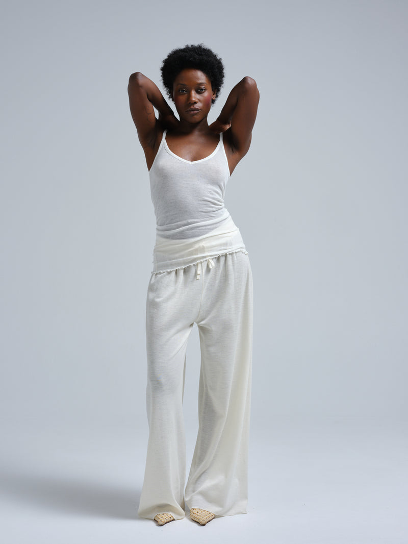 Seamless Basic Cotton Spaghetti | Bomuld Stroptop Off-white