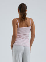 Seamless Basic Cotton Spaghetti | Bomuld Stroptop Pale Rose