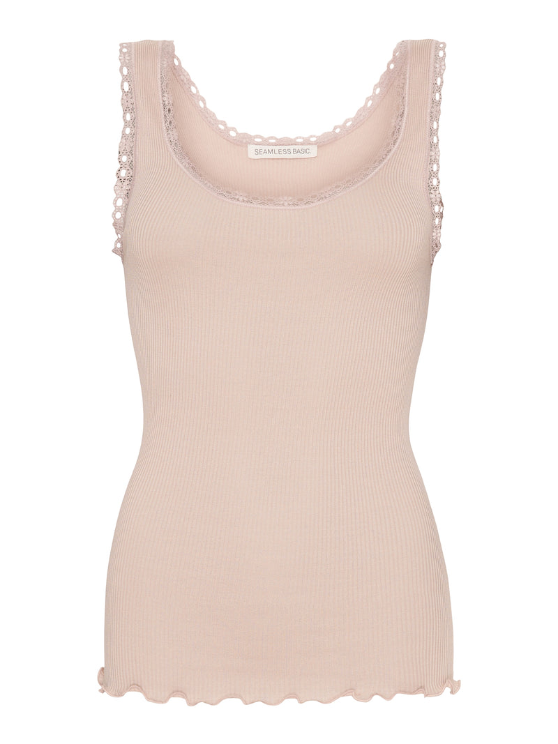 Seamless Basic Donna | Egyptisk bomuld Tanktop Rosa Beige