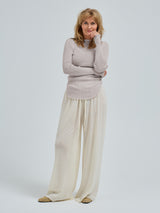 Seamless Basic Elegante | Merinould L/S T-Shirt Beige