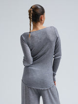 Seamless Basic Elegante | Merinould L/S T-Shirt Gråmelange