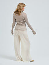 Seamless Basic Fiori | Merinould L/S T-Shirt Beige