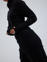 Seamless Basic Fiori | Merinould L/S T-Shirt Sort