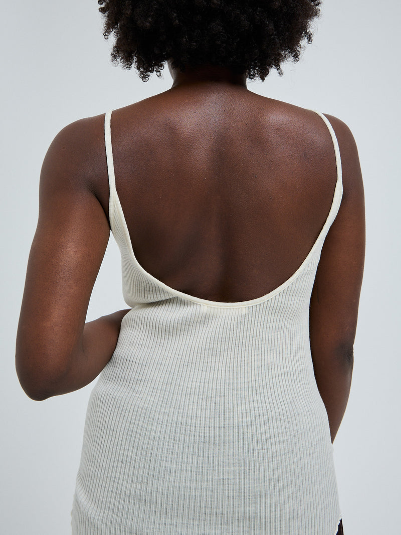 Seamless Basic Fresco | Merinould Stroptop Off-white