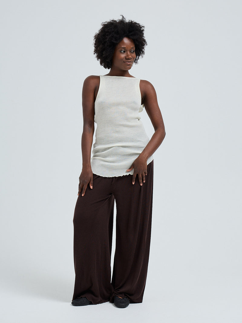Seamless Basic Fresco | Merinould Stroptop Off-white
