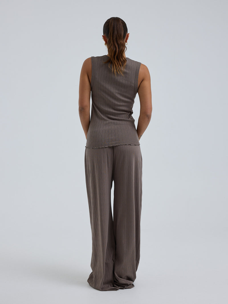 Seamless Basic Jacquard Crush | Bomuld Tanktop Fungi