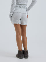 Seamless Basic Jacquard Shorts | Bomuld Shorts Lt grey melange
