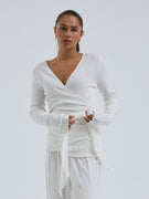 Jacquard Wrap | Bomuld - Off-white