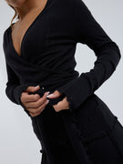 Jacquard Wrap | Bomuld - Sort