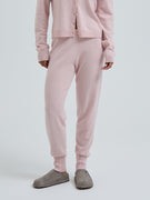Knitted leggings | Uld Cashmere - Powder Pink