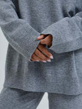 Seamless Basic Roll Neck Jumper | Uld Cashmere Rullekravebluse Ash Melange