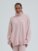 Roll Neck Jumper | Uld Cashmere - Powder Pink