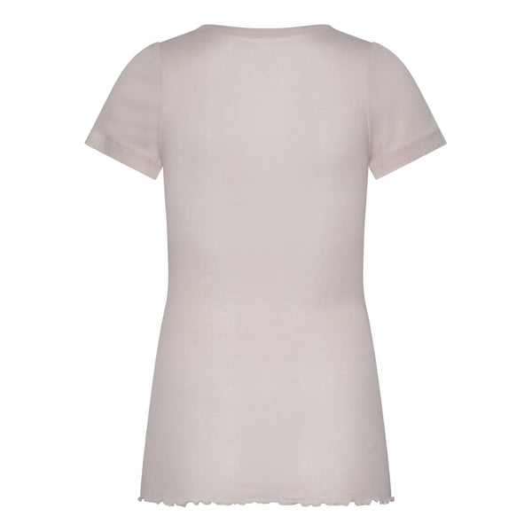 Seamless Basic Roseanna Rib | Bomuld T-shirt Rosa Beige