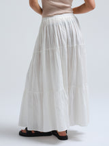 Seamless Basic Siena | Bomuld Skirt Off-white