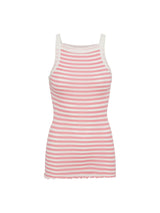 Seamless Basic Silky Daze | Silke Stroptop Pink/off-white