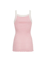 Seamless Basic Silky Daze | Silke Stroptop Pink/off-white