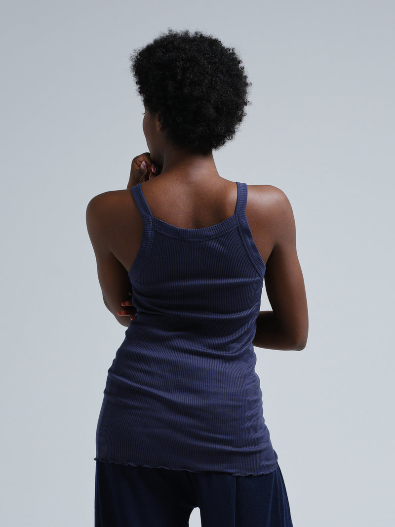 Seamless Basic Silky Daze | Silke Stroptop Navy