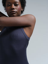 Seamless Basic Silky Daze | Silke Stroptop Navy