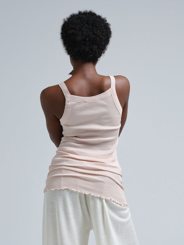 Seamless Basic Silky Daze | Silke Stroptop Rosa Beige